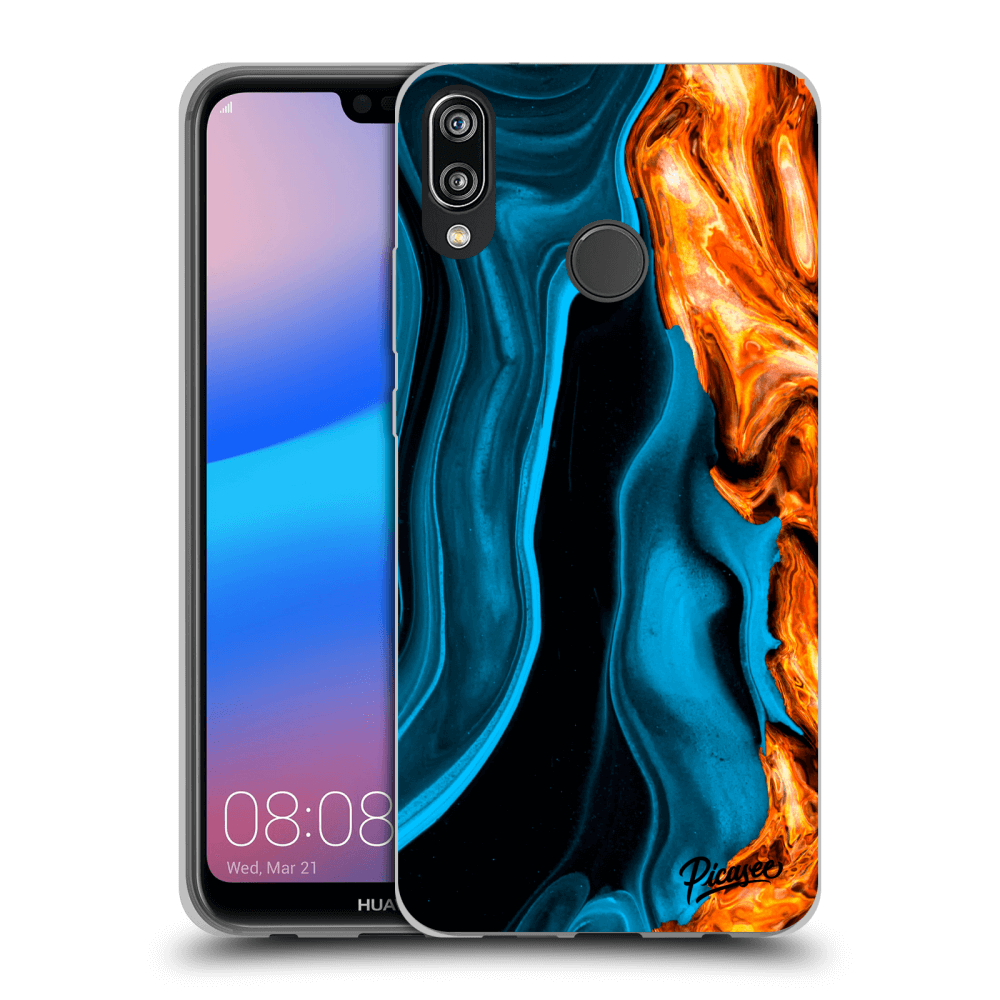 Picasee ULTIMATE CASE pro Huawei P20 Lite - Gold blue