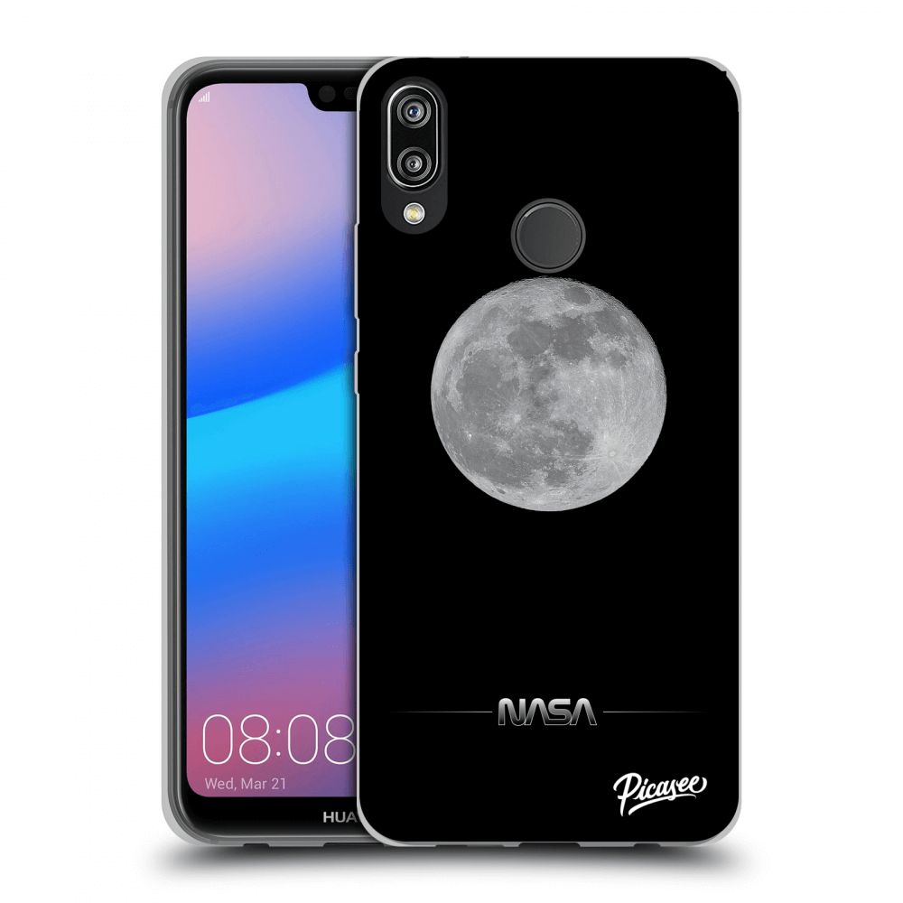 Picasee silikonowe czarne etui na Huawei P20 Lite - Moon Minimal