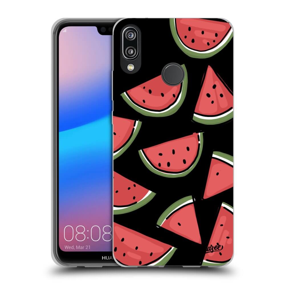 Picasee silikonowe czarne etui na Huawei P20 Lite - Melone