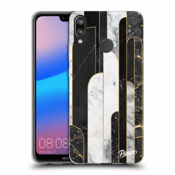 Picasee ULTIMATE CASE pro Huawei P20 Lite - Black & White tile