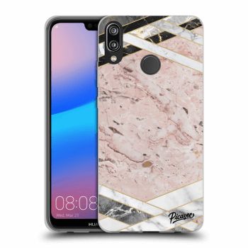 Etui na Huawei P20 Lite - Pink geometry