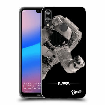 Picasee silikonowe przeźroczyste etui na Huawei P20 Lite - Astronaut Big