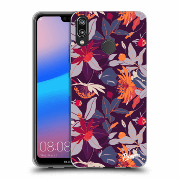 Etui na Huawei P20 Lite - Purple Leaf
