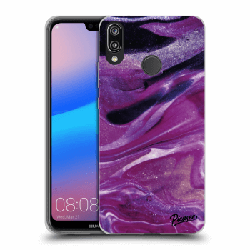 Etui na Huawei P20 Lite - Purple glitter