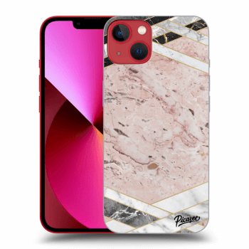 Etui na Apple iPhone 14 Plus - Pink geometry
