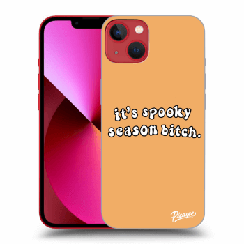 Picasee silikonowe czarne etui na Apple iPhone 14 Plus - Spooky season