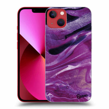 Etui na Apple iPhone 14 Plus - Purple glitter