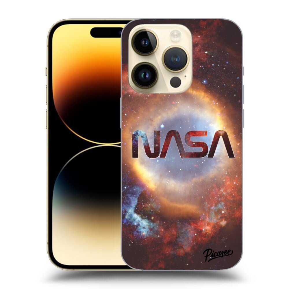 Picasee silikonowe czarne etui na Apple iPhone 14 Pro - Nebula