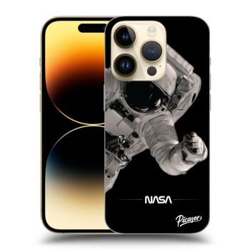 Picasee silikonowe przeźroczyste etui na Apple iPhone 14 Pro - Astronaut Big