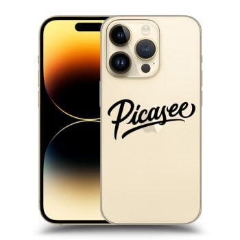 Picasee silikonowe przeźroczyste etui na Apple iPhone 14 Pro - Picasee - black