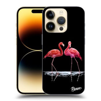 Etui na Apple iPhone 14 Pro - Flamingos couple