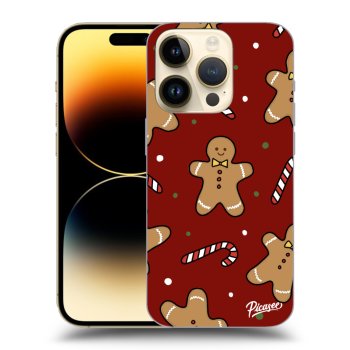 Picasee silikonowe przeźroczyste etui na Apple iPhone 14 Pro - Gingerbread 2