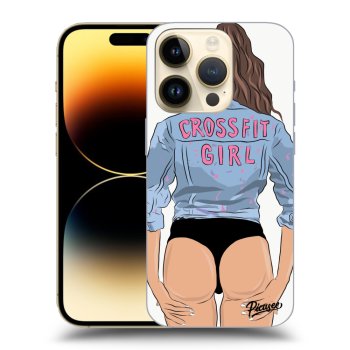 Picasee silikonowe przeźroczyste etui na Apple iPhone 14 Pro - Crossfit girl - nickynellow