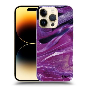 Etui na Apple iPhone 14 Pro - Purple glitter