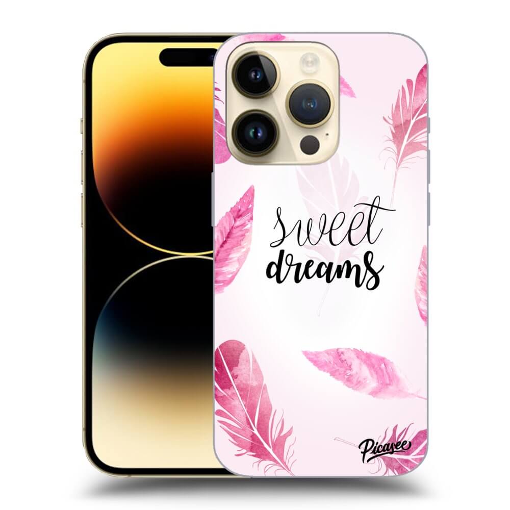 Picasee silikonowe przeźroczyste etui na Apple iPhone 14 Pro - Sweet dreams