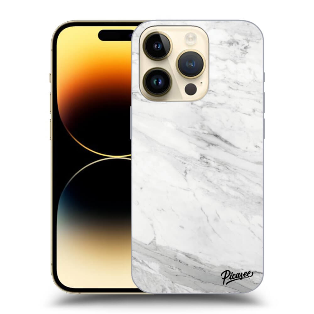 Picasee ULTIMATE CASE pro Apple iPhone 14 Pro - White marble