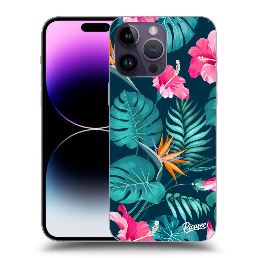 Picasee ULTIMATE CASE pro Apple iPhone 14 Pro Max - Pink Monstera
