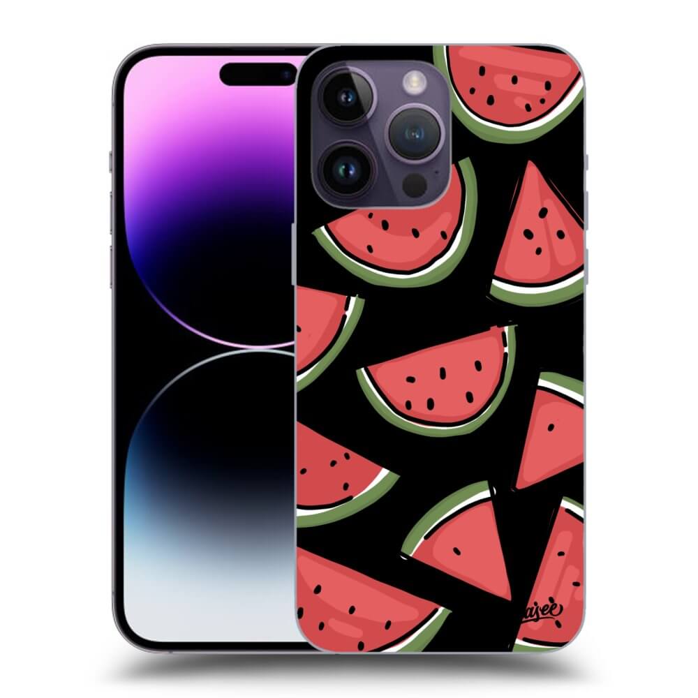 Picasee silikonowe czarne etui na Apple iPhone 14 Pro Max - Melone