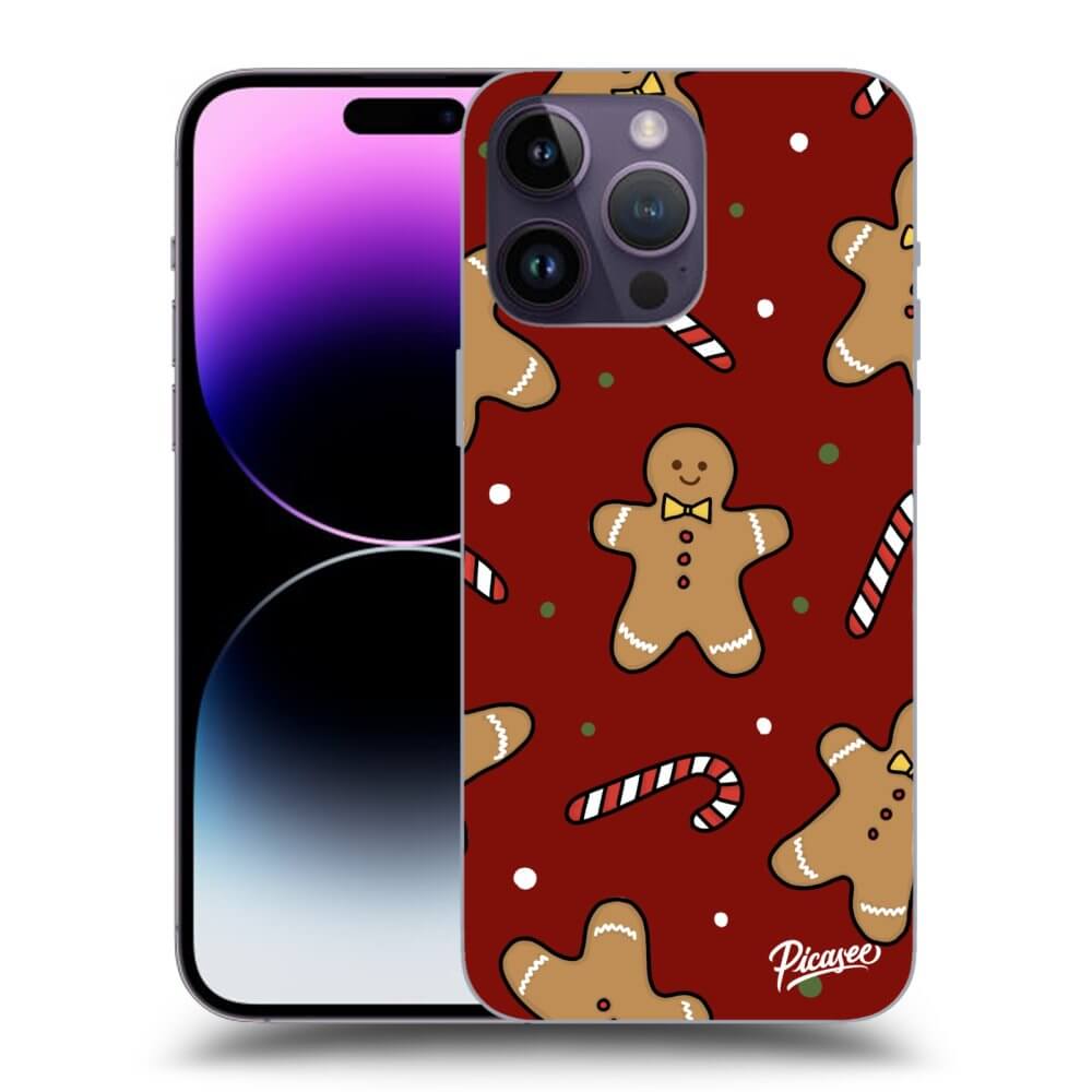 Picasee silikonowe przeźroczyste etui na Apple iPhone 14 Pro Max - Gingerbread 2