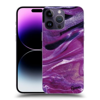 Etui na Apple iPhone 14 Pro Max - Purple glitter