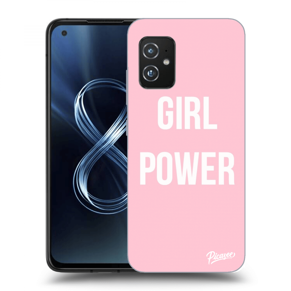 Picasee silikonowe przeźroczyste etui na Asus Zenfone 8 ZS590KS - Girl power