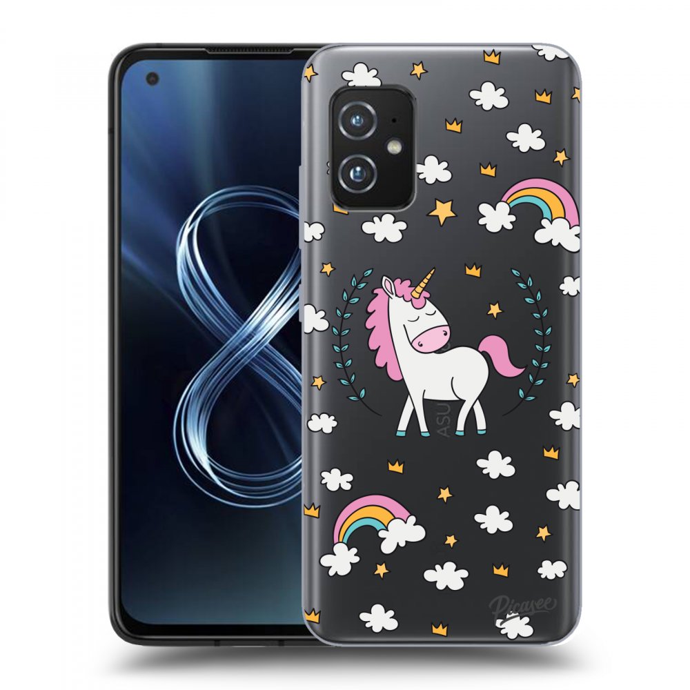 Picasee silikonowe przeźroczyste etui na Asus Zenfone 8 ZS590KS - Unicorn star heaven