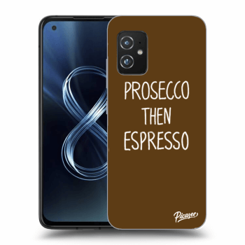Picasee silikonowe przeźroczyste etui na Asus Zenfone 8 ZS590KS - Prosecco then espresso