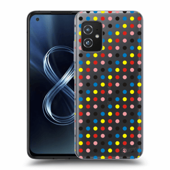 Picasee silikonowe przeźroczyste etui na Asus Zenfone 8 ZS590KS - Colorful dots