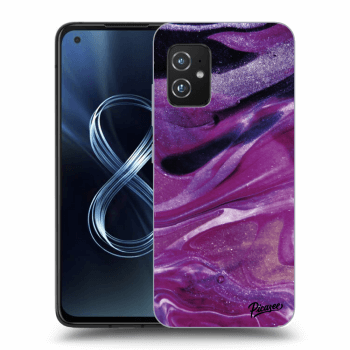 Etui na Asus Zenfone 8 ZS590KS - Purple glitter