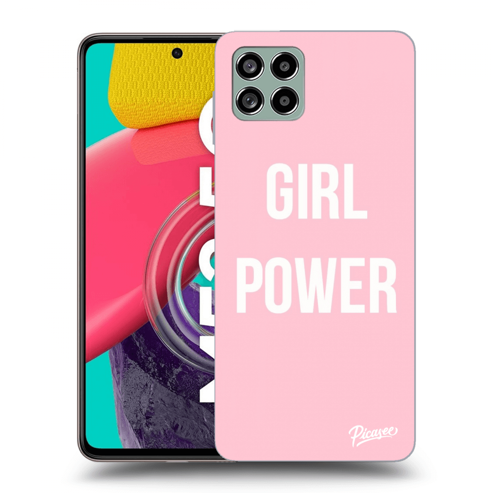 Picasee silikonowe przeźroczyste etui na Samsung Galaxy M53 5G - Girl power