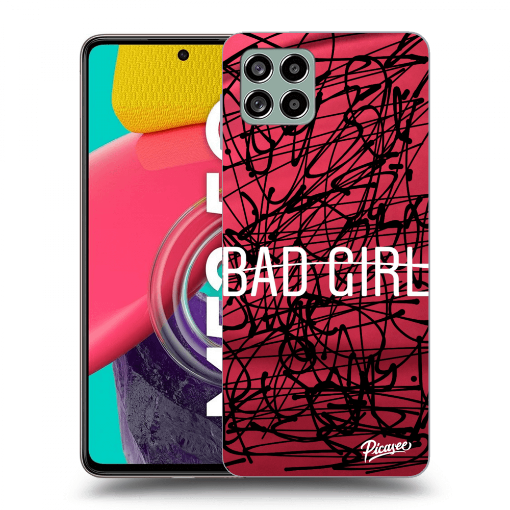 Picasee silikonowe przeźroczyste etui na Samsung Galaxy M53 5G - Bad girl