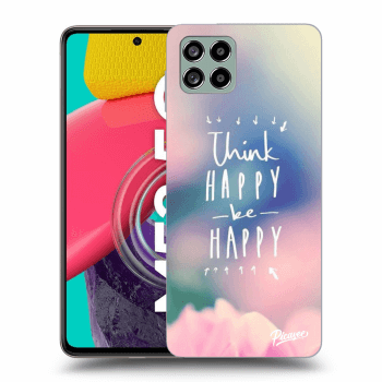 Picasee silikonowe przeźroczyste etui na Samsung Galaxy M53 5G - Think happy be happy