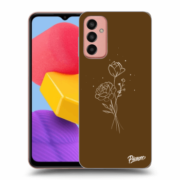 Picasee ULTIMATE CASE pro Samsung Galaxy M13 M135F - Brown flowers