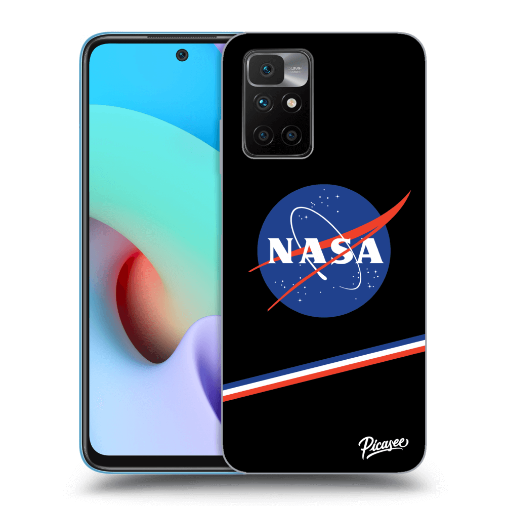 Picasee silikonowe czarne etui na Xiaomi Redmi 10 (2022) - NASA Original