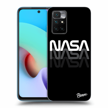 Picasee silikonowe czarne etui na Xiaomi Redmi 10 (2022) - NASA Triple