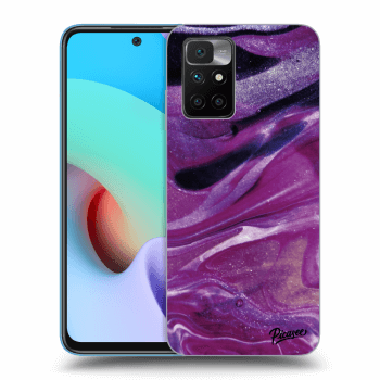 Etui na Xiaomi Redmi 10 (2022) - Purple glitter