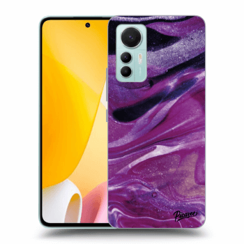 Etui na Xiaomi 12 Lite - Purple glitter