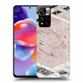Etui na Xiaomi Redmi Note 11 Pro+ 5G - Pink geometry