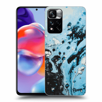 Picasee silikonowe przeźroczyste etui na Xiaomi Redmi Note 11 Pro+ 5G - Organic blue