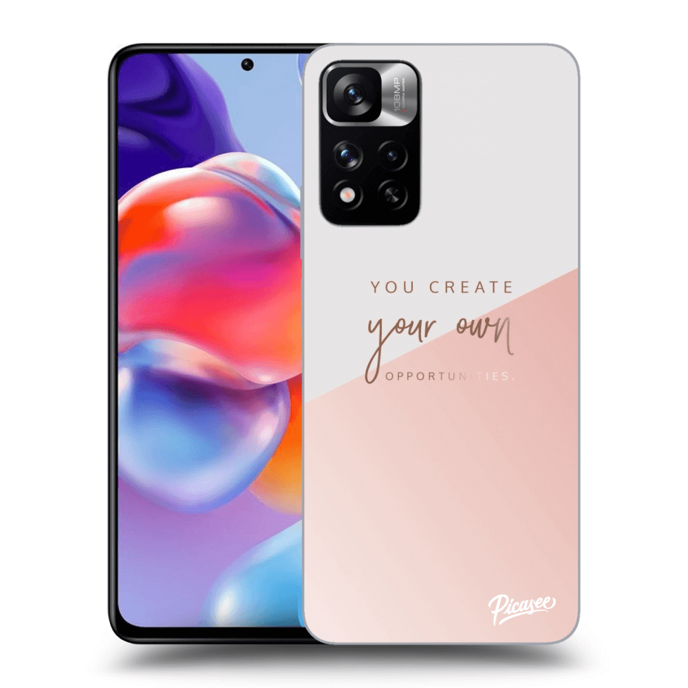 Picasee silikonowe czarne etui na Xiaomi Redmi Note 11 Pro+ 5G - You create your own opportunities