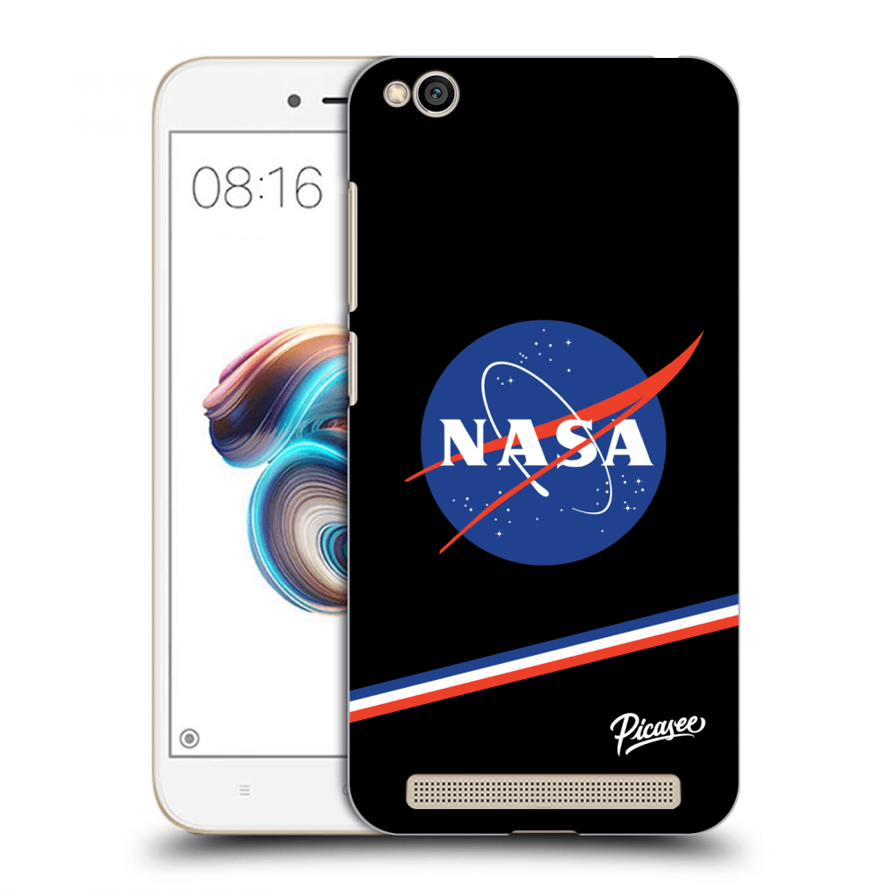 Picasee silikonowe czarne etui na Xiaomi Redmi 5A - NASA Original