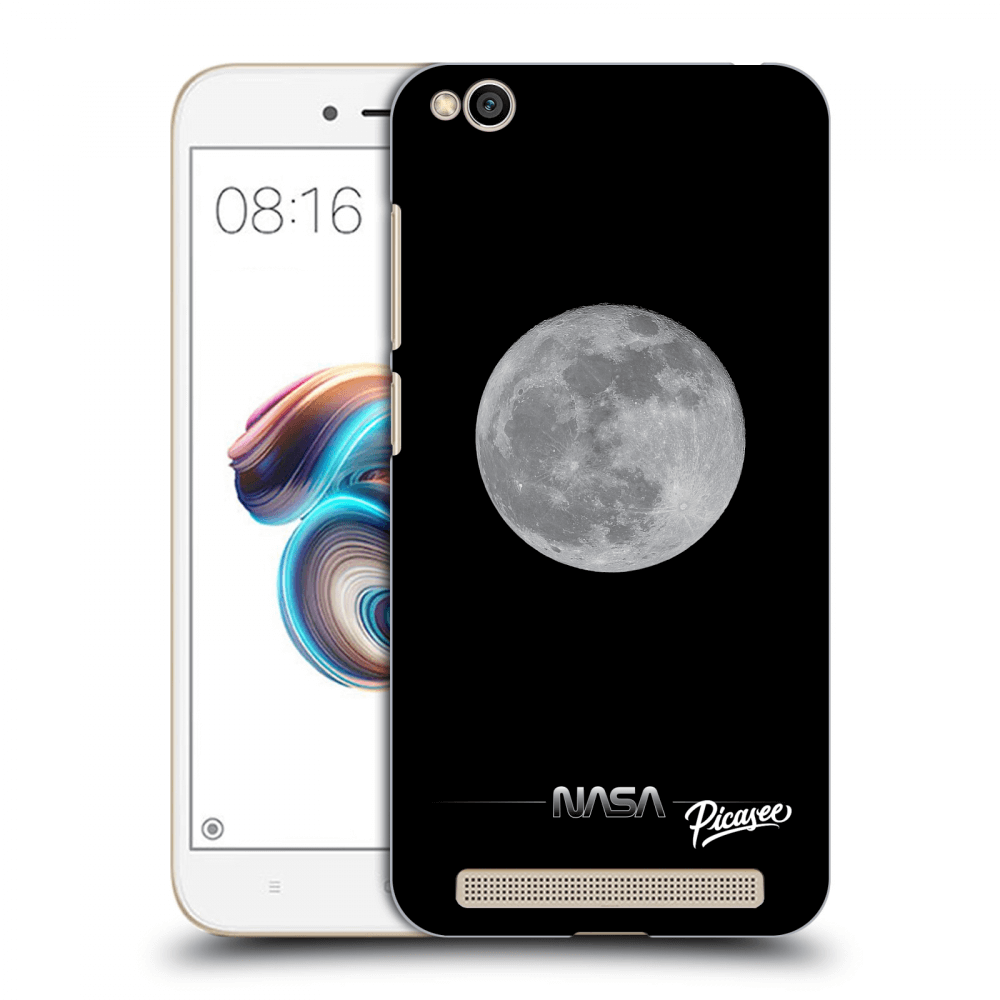 Picasee silikonowe czarne etui na Xiaomi Redmi 5A - Moon Minimal