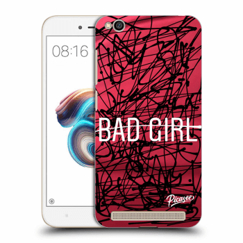 Picasee silikonowe czarne etui na Xiaomi Redmi 5A - Bad girl