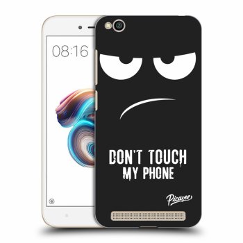 Picasee silikonowe czarne etui na Xiaomi Redmi 5A - Don't Touch My Phone