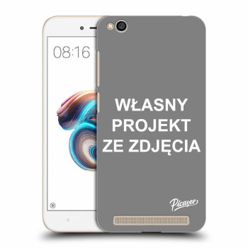 Etui na Xiaomi Redmi 5A - Własny projekt ze zdjęcia