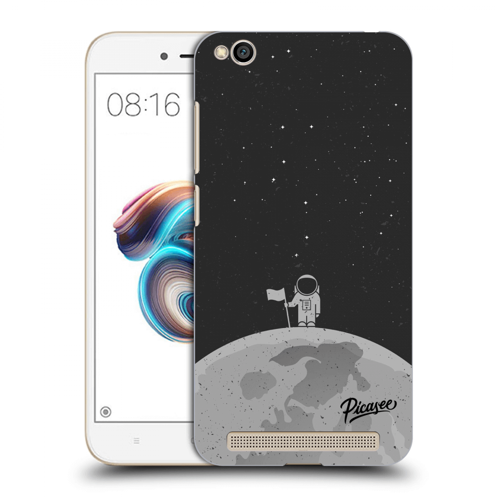 Picasee silikonowe czarne etui na Xiaomi Redmi 5A - Astronaut