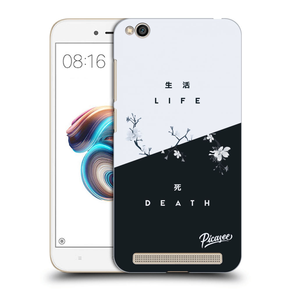 Picasee silikonowe czarne etui na Xiaomi Redmi 5A - Life - Death
