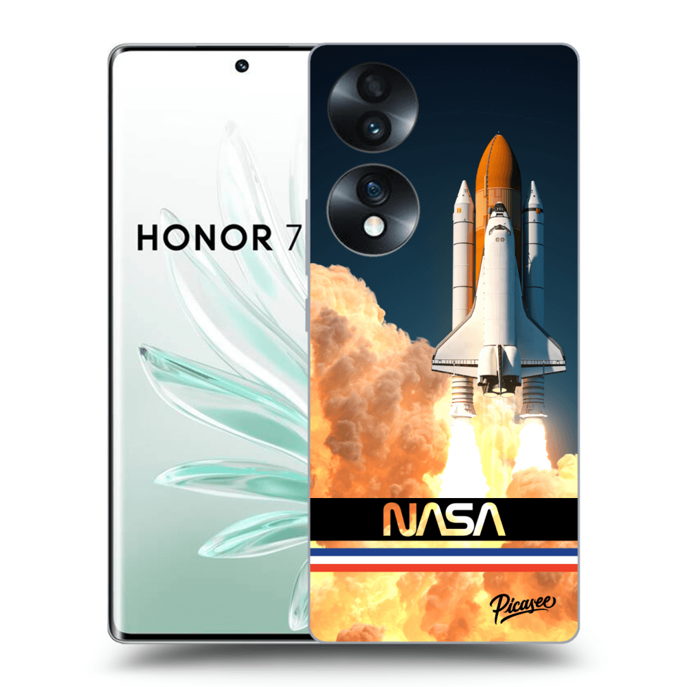 Picasee silikonowe przeźroczyste etui na Honor 70 - Space Shuttle