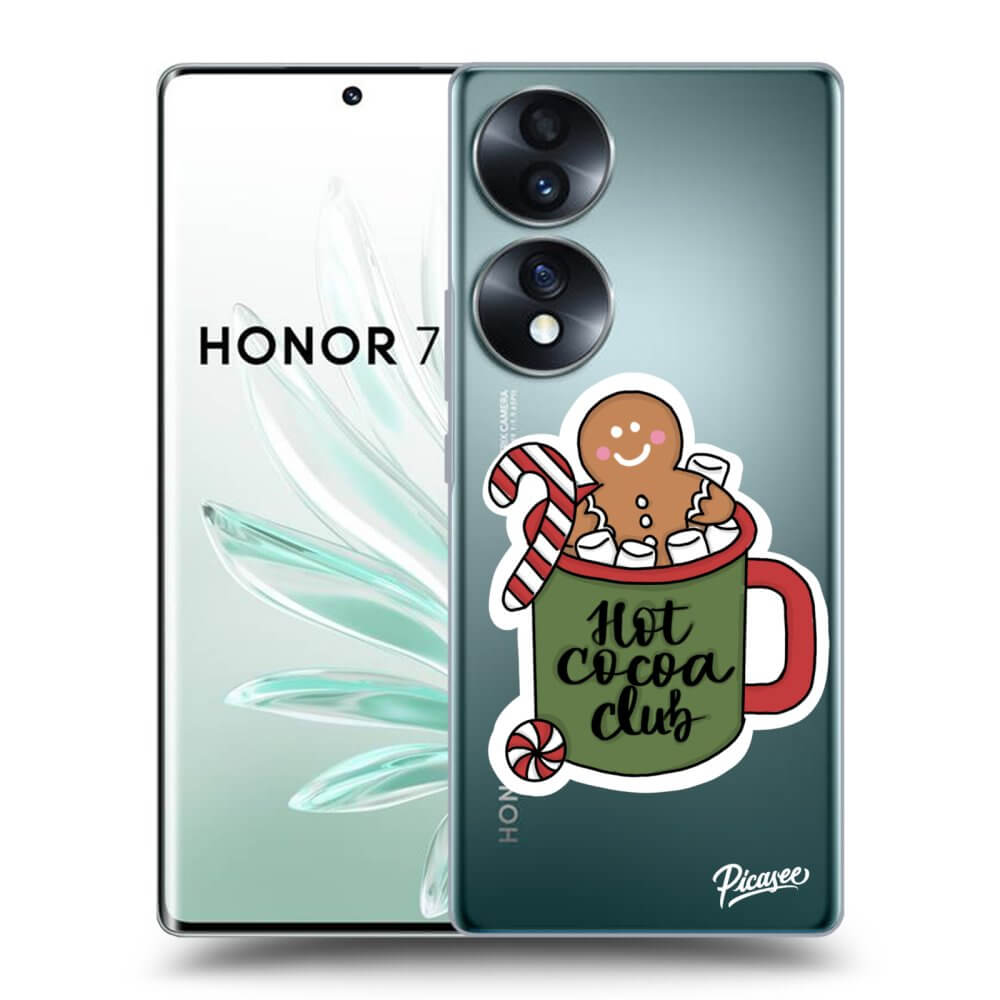 Picasee silikonowe przeźroczyste etui na Honor 70 - Hot Cocoa Club