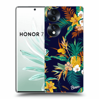 Picasee silikonowe przeźroczyste etui na Honor 70 - Pineapple Color